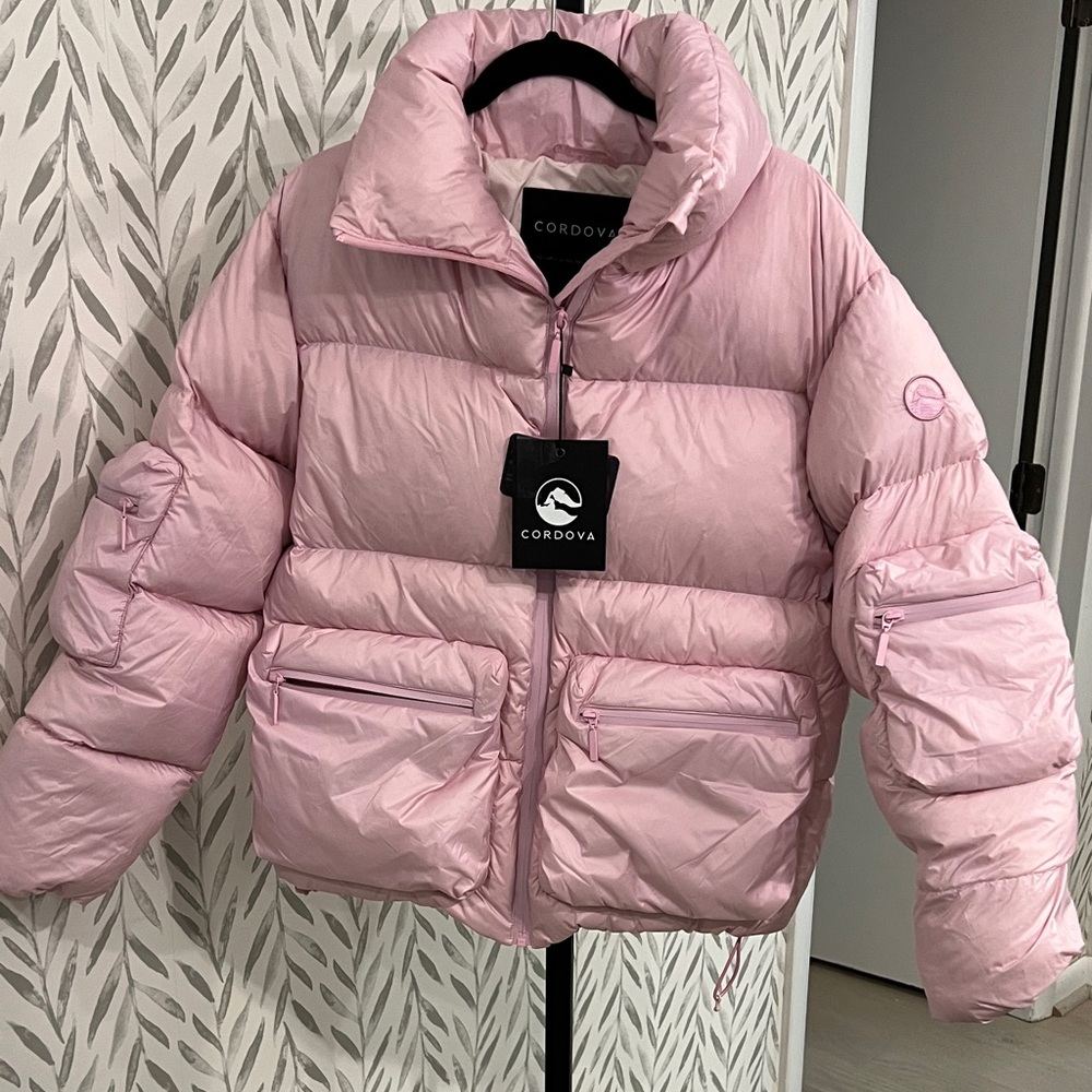 Cordova Women's Pink Puffer Ski Jacket